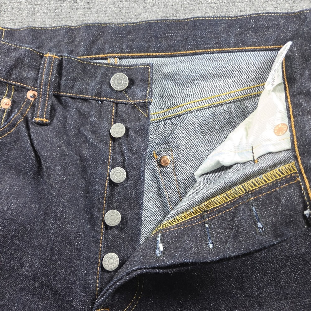 The Flat Head 3004 34x36 (Fits 32x33) Selvedge Japanese Denim Button Fly - Picture 2 of 9